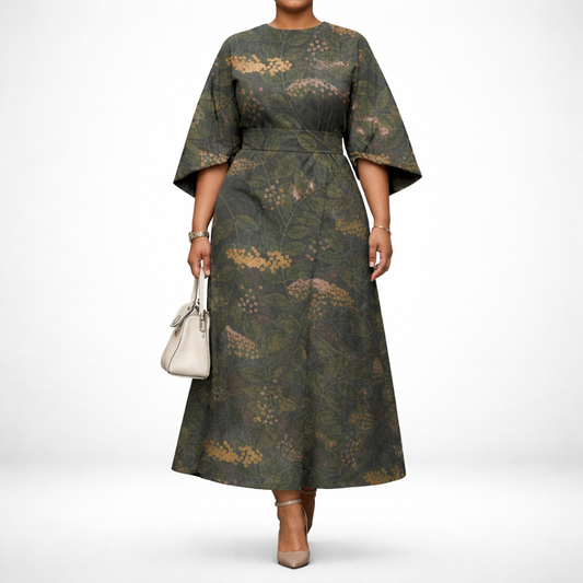 Verdara | Vestido Midi Botánico